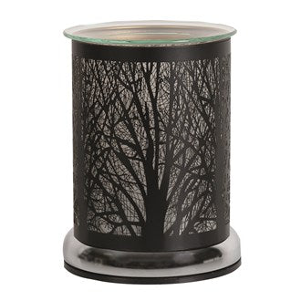 Electric Wax Melter Touch - Black Silhouette Forest 17cm