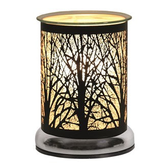 Electric Wax Melter Touch - Black Silhouette Forest 17cm