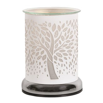 Electric Wax Melter Touch - White Silhouette Tree Of Life 17cm