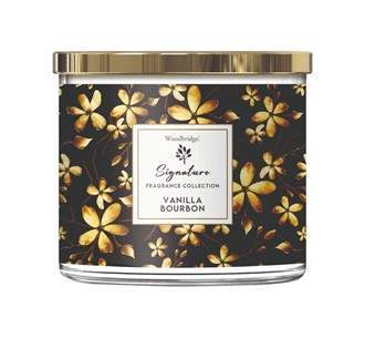 Vanilla Bourbon Wax Tumbler Candle Jar 410g